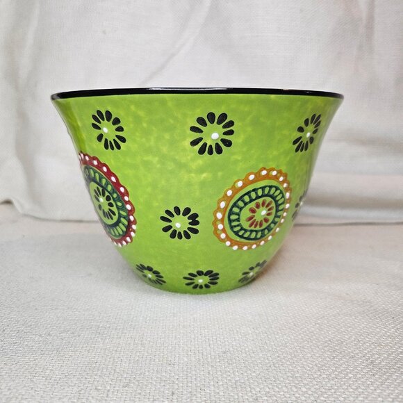 Signature Large Boho Stoneware Latte Coffee Mug Cup - Picture 2 of 6